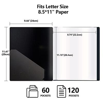 A4 Binder With Plastic Sleeves 30-pocket Presentation Book