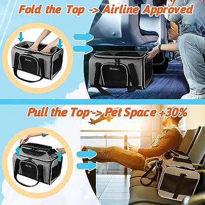 Ruff Life 101 Airline Approved Expandable Premium Pet Carrier on Wheels- Two Sided Expandable Rolling Carrier- Designed for Dogs & Cats- Extra