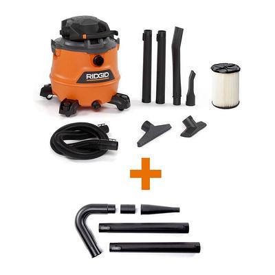 RIDGID 16 Gallon 6.5 Peak HP NXT Wet/Dry Shop Vacuum with Detachable  Blower, Filter, Hose, Accessories and Gutter Cleaning Kit, Oranges/Peaches  - Yahoo Shopping