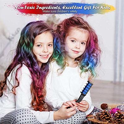 GirlZone Hair Chalk Set For Girls - 10 Piece Temporary Hair Chalks Color -  Girl Toys For Girls Ages 8-12 - Birthday Gifts For Girls - Gifts For 7 8 9  10 11 Year Old Girls - Girls Toys 8-10 Years Old 