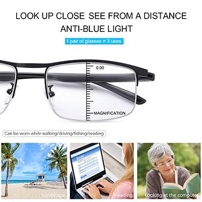 LJIMI Photochromic Progressive Multifocus Reading Glasses