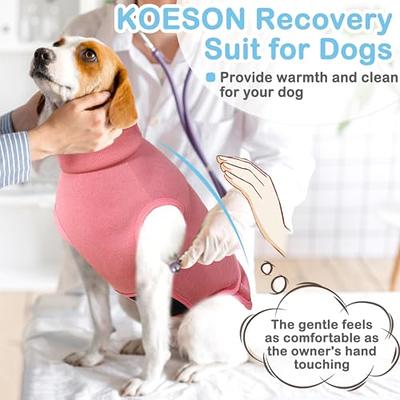 KOESON Recovery Suit for Dogs, Soft Dog Surgery Recovery Suit Female Male,  Adjustable Dog Recovery Suit Shirts After Surgery Dog Body Suits,  Breathable Dog Onesies for Surgery Recovery Pink XS - Yahoo