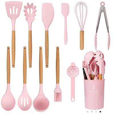 Silicone Cooking Kitchen Utensil Set, AIKKIL 43 Pcs Pink Cooking Utensils  Set, Turner, Tongs, Spoon, Spatula, Kitchen Gadgets Tools Set For Nonstick  Cookware, Heat Resistant (Dishwasher, BPA Free) - Yahoo Shopping