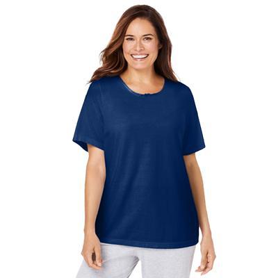 Plus Size Women's Sleep Tee by Dreams & Co. in Evening Blue (Size