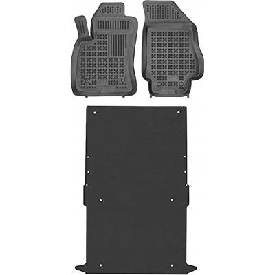 Rezaw-Plast Rubber Floor Mats for Ram ProMaster 2014-2023 1st Row Rubber  Mat 1500 2500 3500 RV Camper Van Black