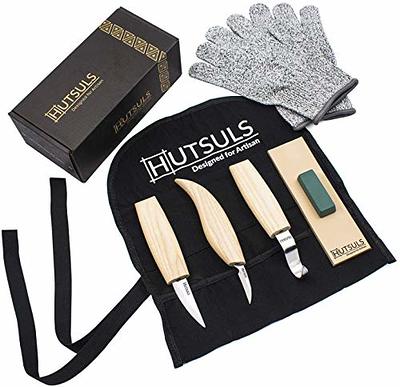 VIBRATITE Wood Carving Kit - 19 PCS Wood Carving Tools Set Hand