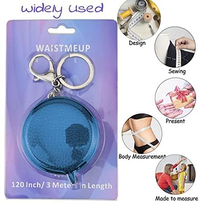 Tape Measure for Body Measuring Tape Double Scale Body Sewing Flexible  Ruler for Medical Body Measurement Tailor Craft Ruler, Retractable Key  Chain Mini Tape Measure 120 Inches/300cm (Black)