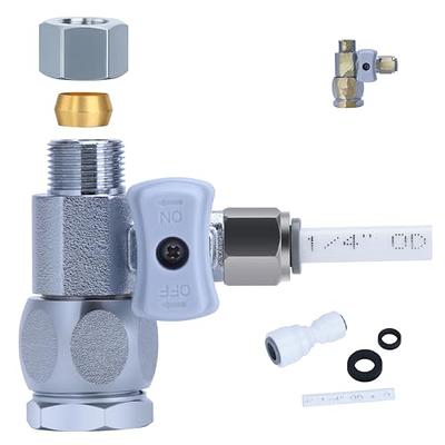 YUHX Feed Water Adapter 3/8 x 1/4 or 3/8 Add-A-Tee, 1/2 x 1/4 or 3/8 Water  Line splitter,1/4 Push to Connect not Fit Thread or Braided Hose - Yahoo  Shopping