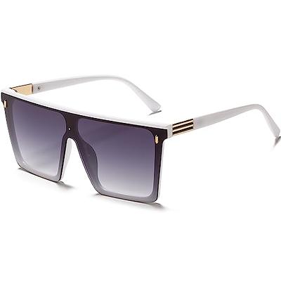 AIEYEZO Square Sunglasses for Women Men Square Thick Frame Sun Glasses  Simple Designer Style Shades