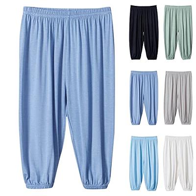  SheIn Women's 4 Packs Solid Thermal Sweatpants Elastic