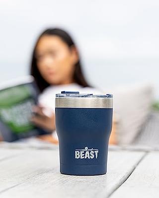 BEAST Tumbler Stainless Steel Insulated Coffee Cup 20oz w/ Lid Navy Blue