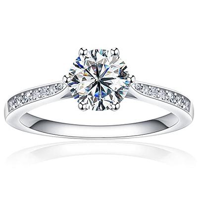 Idocare 2ct Moissanite Pear Shaped Engagement Rings For Women Halo