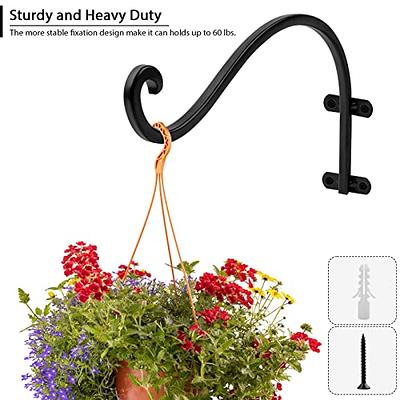 AYAYGD 6 Pack Heavy Duty 12 Inch Plant Hanger Brackets, Ideal for Indoor  and Outdoor Use, Black Hanging Brackets for Plants, Flowers, Baskets,  Planters, Bird Feeders, Lanterns, and Wind Chimes - Yahoo Shopping