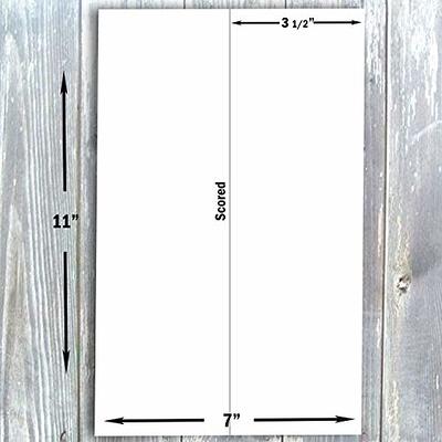 Hamilco Blank Tent Name Place Table Cards 3 1/2 x 11 Folded Card Stock -  White Cardstock Paper 80lb Cover - 100 Pack - Yahoo Shopping