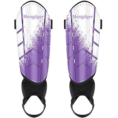 Rawxy Football Soccer Shin Guards with Exceptional Flexible Soft Light Weight - Great for Boys Girls Junior Youth(Neo Lemon,L)