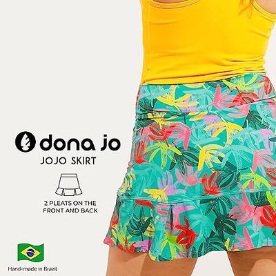 Dona Jo Official JoJo Women Skirt - Pleated Tennis Skirt w/Shorts & Built  in Deep Pockets, Active Wear Clothing