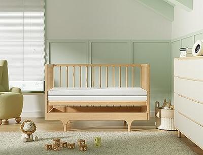 Memory Foam Crib Mattress, Dual Side Toddler Mattress,Washable and