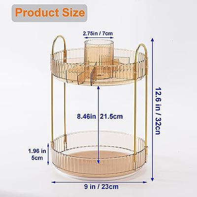 LAECHATAR Rotating Makeup Organizer for Vanity 2 Tiers, Large Capacity  Skincare Organizers and Storage, Perfume Organizer Countertop, Spinning  Bathroom Lazy Susan (Vintage Gold) - Yahoo Shopping