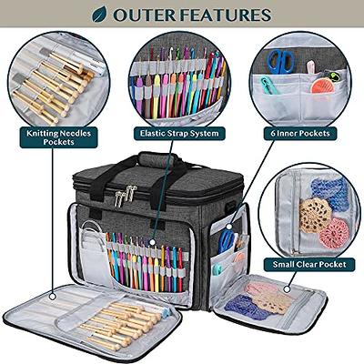 Knitting Tote Bag Yarn Storage Organizer for Yarn Skeins Knitting