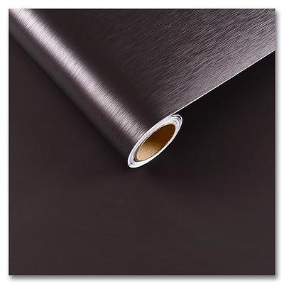 CRE8TIVE 12x354 Metallic Stainless Steel Contact Paper for Kitchen  Appliances Thick Dark Brown Peel and Stick Wallpaper Heat Resistant Oil  Proof Vinyl Paper for Stove Backsplash Microwave Cabinets - Yahoo Shopping