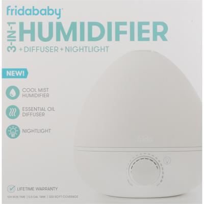 Fridababy Humidifier + Diffuser + Nightlight, 3-in-1