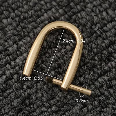 2pcs D-Rings Screw in Shackle Horseshoe U Shape D Ring, D Rings