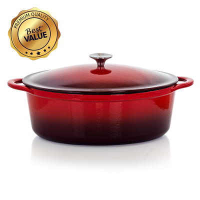 Chasseur 2.5-quart Red French Enameled Cast Iron Saucepan With Lid