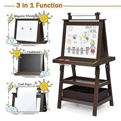 Joyooss Art Easel for Kids, Double Sided Wooden with 98+ Accessories Kids Easel  Drawing Board