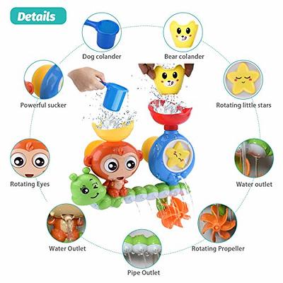 Girl Bath Toys Bathtub Toys With Strong Suction Cups For Toddlers Babies  Kids 2 3 4 Year Old Girls Boys Gifts, With 1 Mini Sprinkler