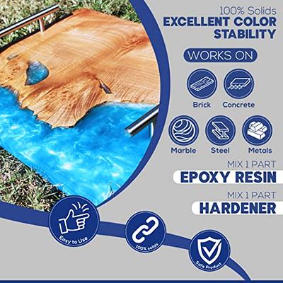 Magic Resin, 1 Gallon (3.8 L), Premium Quality Clear Epoxy Resin Kit, Non-Toxic, High Gloss Thick Clear Coat, for Table Tops, Bar Tops, Counter  Tops, Artworks