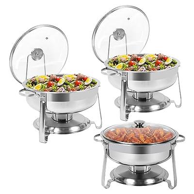 Stainless Steel Buffet Stove Square Detachable Dish Food Warmer