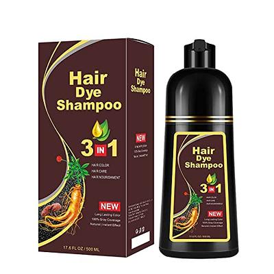 FONDIIA MEIDU Chestnut Brown Hair Dye Shampoo 3 in 1 for Woman&Man ...