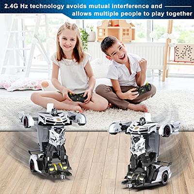 Robot Toys for Kids 6-8 Giant Robot Toys with 10 Sports Cones, Smart Remote  Control Robot can Auto-Demo Dance Music Story Poem, Kids Toys for Boys Age