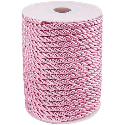 LEREATI 27 Yards Twisted Silk Rope Cord, Soft Red Rope Satin Cord