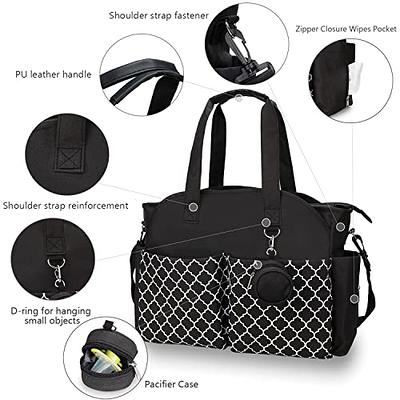 Diaper Bag Tote Baby Nappy Changing Bag Multifunction Large Baby Travel Handbag for Mom