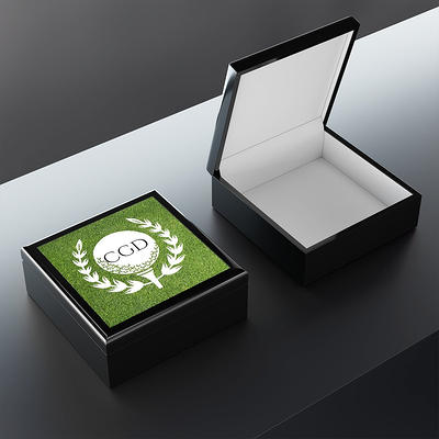 Monogram Jewelry Box For Men Golf Tee Marker Holder, Keepsake Men