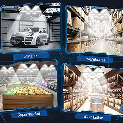 4-Panel Ultra-Bright LED Car Garage Light - Blue