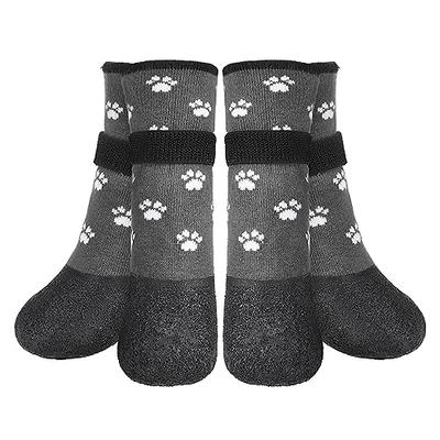 BEAUTYZOO Dog Socks to Prevent Licking for Hardwood Floors -Dog Boots Shoes  for Small Medium Large Dogs -Double Side Grips Traction Control Anti Slip