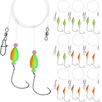 Gourami 6/12PCS Saltwater Pompano Rigs for Surf Fishing,Double Drops  High-Low Fluorocarbon Pompano Rig with 1/0 Circle & Wide Gap Hook,Florida  Offshore Surf Fishing Tackle, Bait Rigs -  Canada