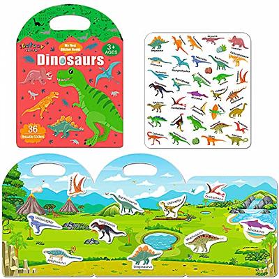 Reusable Sticker Books for Kids, 2 Sets Travel Removable Toddler Sticker  Books for 2 3 4 5 Year Old Girls Boys Birthday Gifts Educational Learning