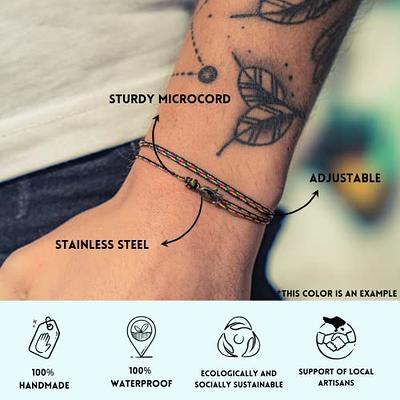 Adjustable Wrap Surfer Bracelet Women & Men - Thin String Bracelet