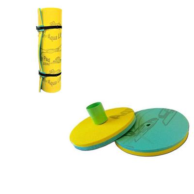 Aqua Lily Pad 12 Ft Water Playground Floating Island With 2 Floating Drink Caddies Yahoo Shopping