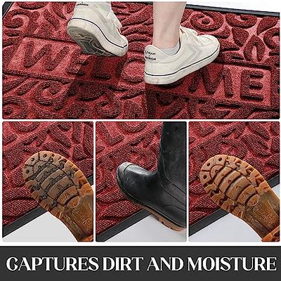 Anti-Slip Durable Outdoor Door Mat, Resist Dirt Heavy Duty