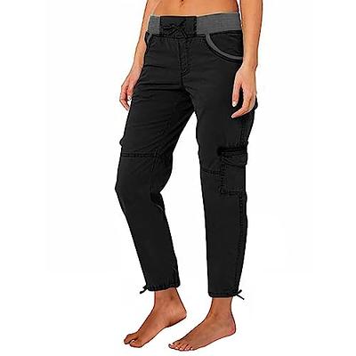 Women Cargo Pants Parachute Straight Wide Leg Baggy Pants Relaxed Fit High  Waist Y2k Teen Girls Military Hiking Pants