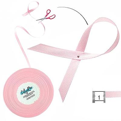 Pink Ribbon 1/4 Inches 36 Yards Roll Perfect for Scrapbooking, Art