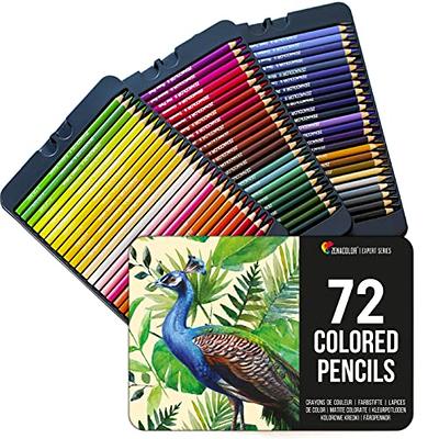 HTVRONT Colored Pencils - 72PCS Colored Pencils for Adult Coloring, No  Break Coloring Pencils, Vibrant Color, Easy to Sharpen Color Pencils,  Includes