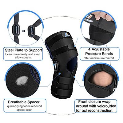 CAMBIVO Knee Braces for Knee Pain, 2 Pack Knee Compression Sleeves, Knee  Support with Side Stabilizers & Patella Gel Pad for Workout, Knee Pain