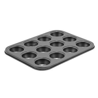 GoodCook 48-Cup Nonstick Steel Mini Cupcake and Muffin Pan, Gray