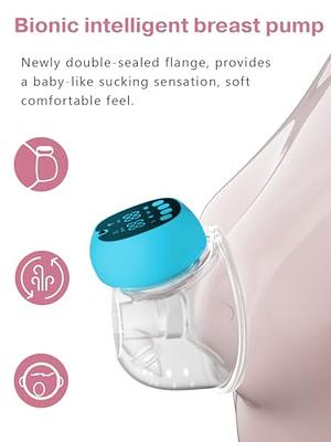 Totmizby Wearable Breast Pump, Double Hands-Free Remote Control Electric  Breast Pump with Comfortable Double-Sealed Flange, 3 Modes & 30 Levels 