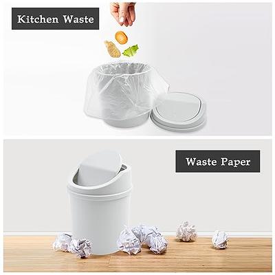 Dotbengc Mini Desk Trash Can with 90 Trash Bags, Small Garbage Can,  Countertop Trash Can, Tiny Waste Basket for Bathroom Desktop Bedroom  Kitchen Office Table - Yahoo Shopping